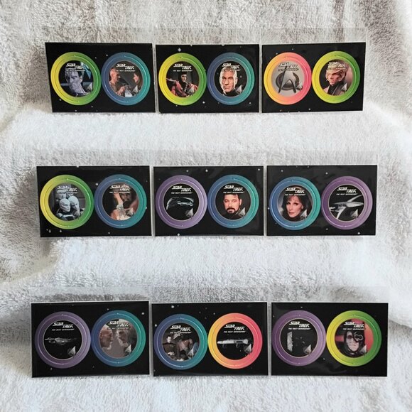 3/$25 9 Pairs of 1994 Star Trek TNG POGS (18 POGS Boarded) in Mint Condition!! - Picture 1 of 2